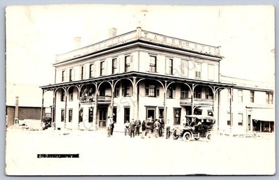 K46/ Deruyter New York RPPC Postcard c1920 Taber House Hotel Automobile 75