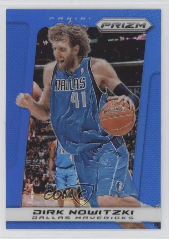2013-14 Panini Prizm Wal-Mart Blue Prizm Dirk Nowitzki #53 HOF