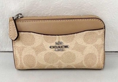Coach G2454 Multi-Function Card Case Compact Wallet Leather Used