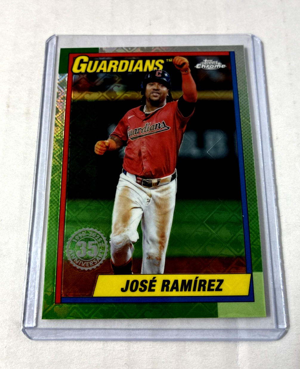 2025 Topps Chrome Logofractor Edition - 1990 Topps Jose Ramirez #90CB-5