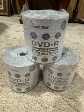 Smart Buy DVD-R 16x 4.7GB Blank Disc with Micro Fiber Cloth, Shiny Silver - 300