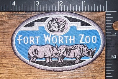 Fort Worth Texas Zoo Souvenir Travel Collectible Rhino Patch