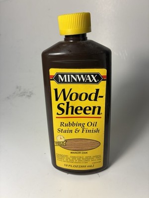 Minwax Wood-Sheen Rubbing Oil Stain Finish Manor Oak Yellow Cap Discontinued