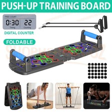 Push Up Board With Handles Auto Counter Foldable Home Gym Fitness Trainer