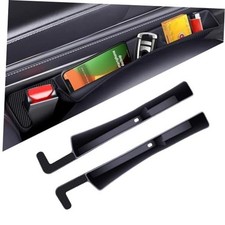 2PCS Car Seat Gap Filler, Anti-Drop Vehicle Console Crevice Blocker with Black
