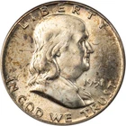 1951 Franklin Half Dollar -  Toned - CH BU!