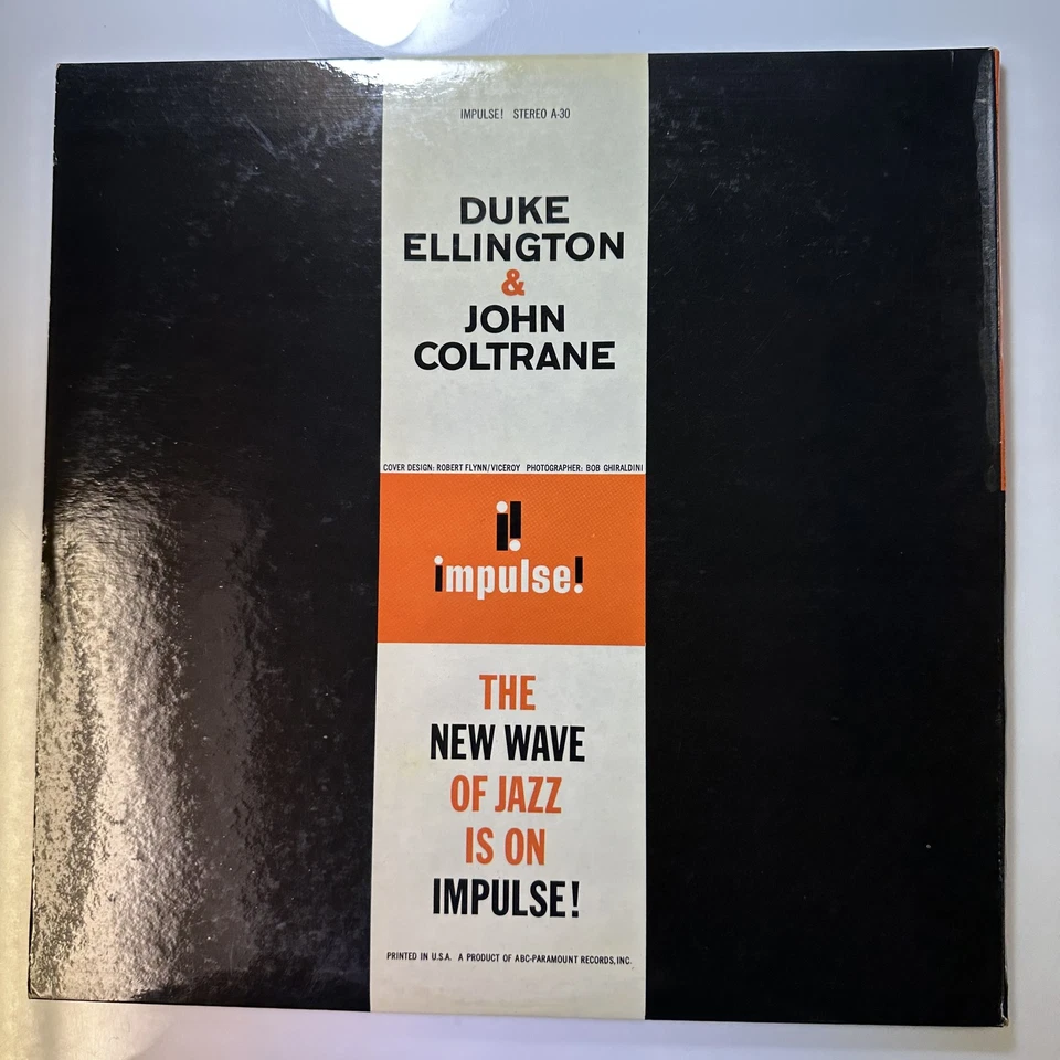 Duke Ellington Record Vinyl John Coltrane Impulse AS-30 1963 Repress - Image 2 of 4