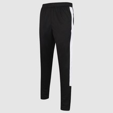 Image of Finden + Hales Knitted Plain Tracksuit Pants Sports Activewear Slim Fit Trousers