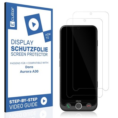 2x 3D Schutzfolie für Doro Aurora A30 Display Folie Flexibel Full Cover