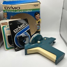 VINTAGE Dymo Home Labelmaker 1972 Model 1800 In Org. Box- Tested Works  Tapes