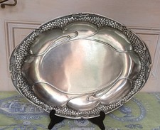 Ancien Grand Plat en étain déc…