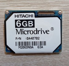 Lot of 4 New Vintage Hitachi 6GB Microdrive HMS361006M5CE00 PN 0A40702 M206DN9A