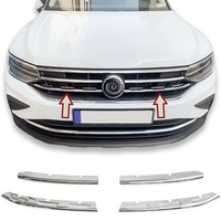 Edelstahl KüHlergrill Leisten Passend FüR VW Tiguan II + Allspace Facelift|2020>
