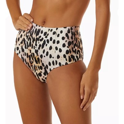 Good American S Cheetah Animal Print High Waist Bikini Swim Bottom Cheeky NWT