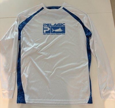 Pelagic Vaportek Long Sleeve Mens Performance Fishing Shirt Stretch Small