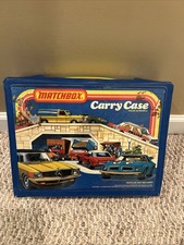 MatchboxCar Case Holds 48 Cars with 3 Blue Tray Inserts VINTAGE 1978 15 Cars