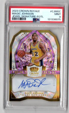 2023-24 Crown Royale Jewel Magic Johnson /17 PSA 9 Auto Autograph CJ-MGC SSP