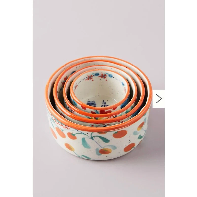 Anthropologie Annevieve Measuring Cups, Set of 4