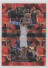 2023-24 Panini Select Concourse Red Cracked Ice Prizm Emoni Bates #67 1gh0