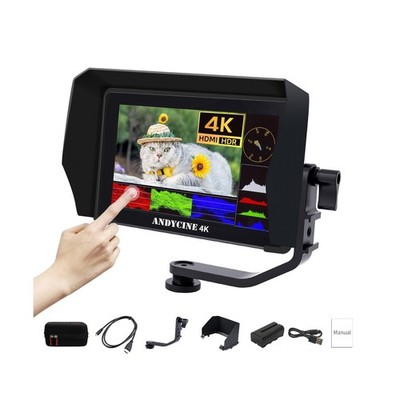 ANDYCINE A6 Plus V2 6'' On Camera Monitor Bundle, 1920x1080 IPS Field Touchscr...