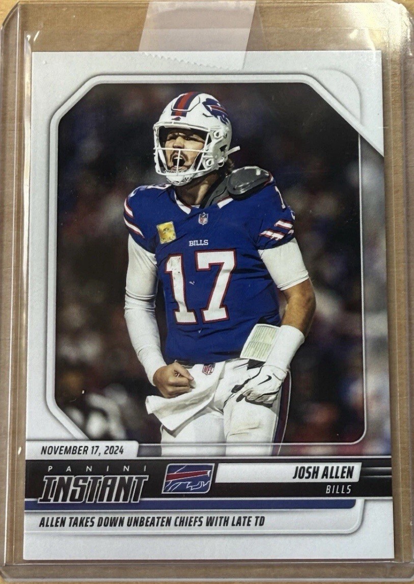 Josh Allen 2024 Panini Instant #157 - MVP LEADER AFTER WIN OVER CHIEFS! -PR: 173