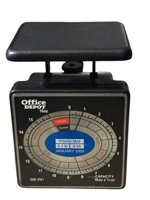 Office Depot Priority Mail 16 ounce oz x 1/4oz Postal Scale Small OD-PS1 pre-lv