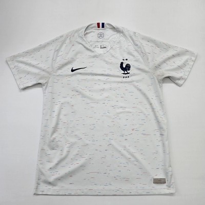 Nike Mens White France Away Football T-Shirt S Dri-FIT