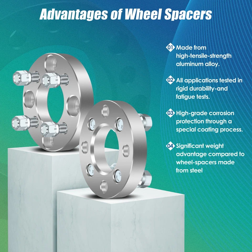 Adaptadores espaciadores de rueda 4 piezas de 1" (25 mm) 4x114,3 a 4x100 para Honda Accord Acura TL Foto 4 de 4