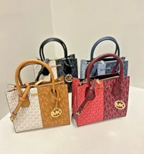 Michael Kors Mercer Medium Women Satchel Messenger Crossbody Handbag Purse Bag