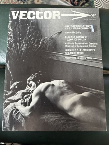 VECTOR Vol 6 No 1 Jan Gay Art Homme Intérêt Magazine 1970 - Photo 1 sur 3