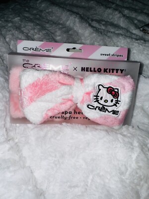Hello kitty Plush Spa Headband W/ Free Stickers