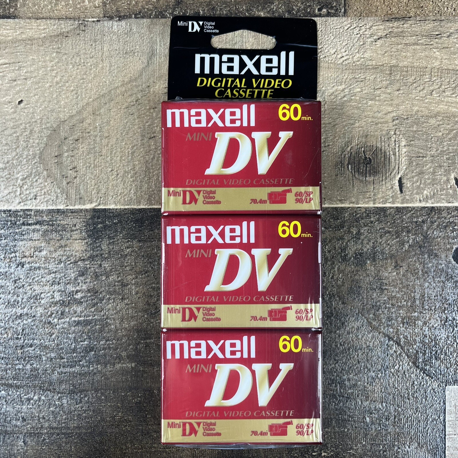 (3) SEALED Maxell ME Mini DV Digital Video Blank Cassettes 60 Minute LOT