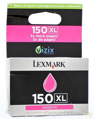 Lexmark Ink 150 Lexmark 150 XL Magenta Ink Cartridge | eBay