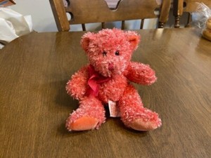 Russ Plush Pink Teddy Bear -  Stardust 4"