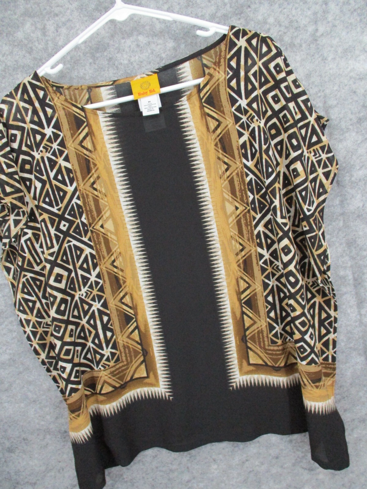 Ruby Rd Womens Top Medium Layered Aztec Tribal Ta… - image 3