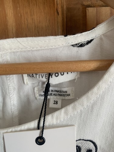 Native Youth Smock Festival Dress Yin & Yang On Denim -28(7XL)- New With Tags - Picture 4 of 7