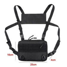 Tactical Molle Vest Chest Bag Outdoor Survival Backpack