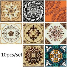 10PCS Géométrique Céramique Carrelage Autocollant Adhésif Sol Mural Décor