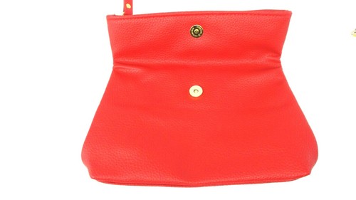2 x Elizabeth Arden Faux Leather Cosmetic Makeup Travel Bag Pouch Pebbled Red - Picture 7 of 13