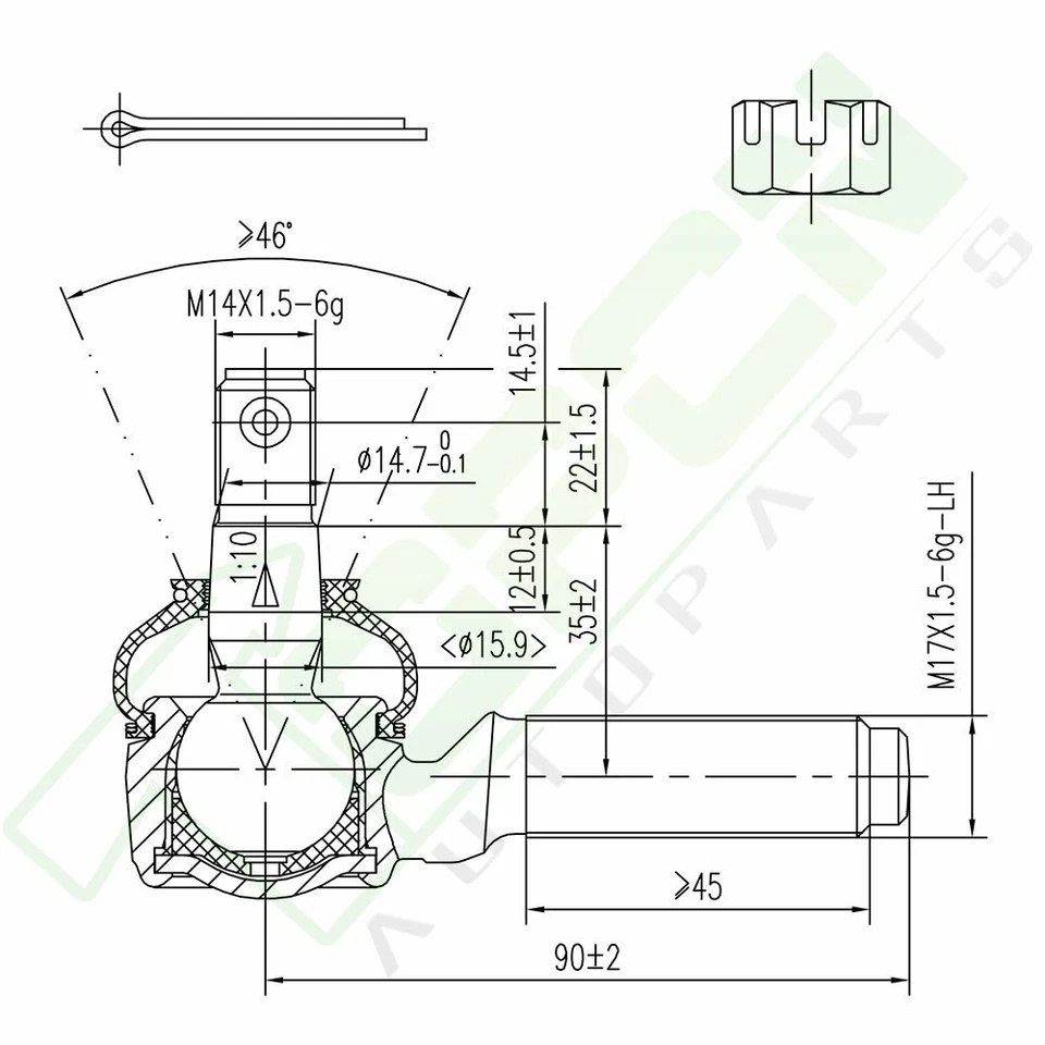 For 1984-1988 Toyota Pickup 8pcs Front Upper Ball Joints Center Link Idler Arm - Изображение 2 из 4