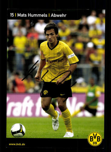 Mats Hummels Autogrammkarte Borussia Dortmund 2008-09 Original Signiert - Bild 1 von 2