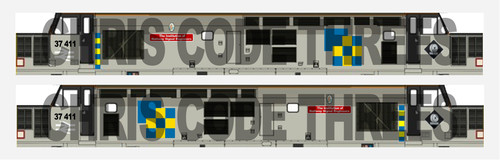 Kleber Vinyl Klasse 37 Aufkleber Anzug N Stärke Dapol/Farish - Bau 37411 | Zustand: New