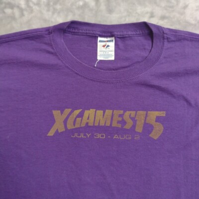 X Games 15 2009 Extreme Sports Skate Bike T Shirt Large Purple