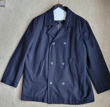 Steve Barry's The Wooly Mammoth Coat Size XL Wool Blend Black Dry Cleaned