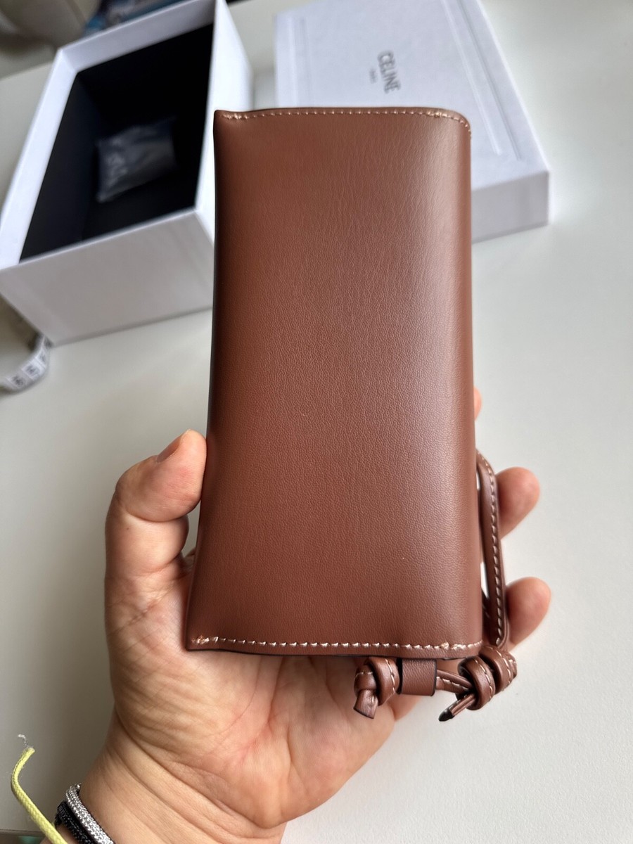 CELINE Authentic brown pouch glasses case wallet sunglasses