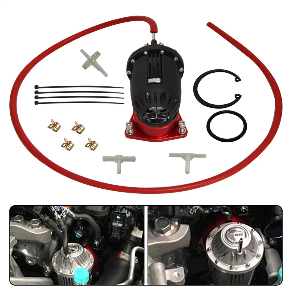 Blow Off Valve BOV IV 4 W/ Adaptor For Honda Civic 10 X 220 Turbo 1.5T 2016+Red - Image 2 of 4