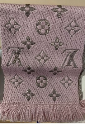 NEW LV Wool Logomania Shine Scarf 100% Authentic M70466 Louis