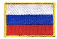 Russland AufnäHer Flaggen Fahnen Patch AufbüGler 8X6Cm