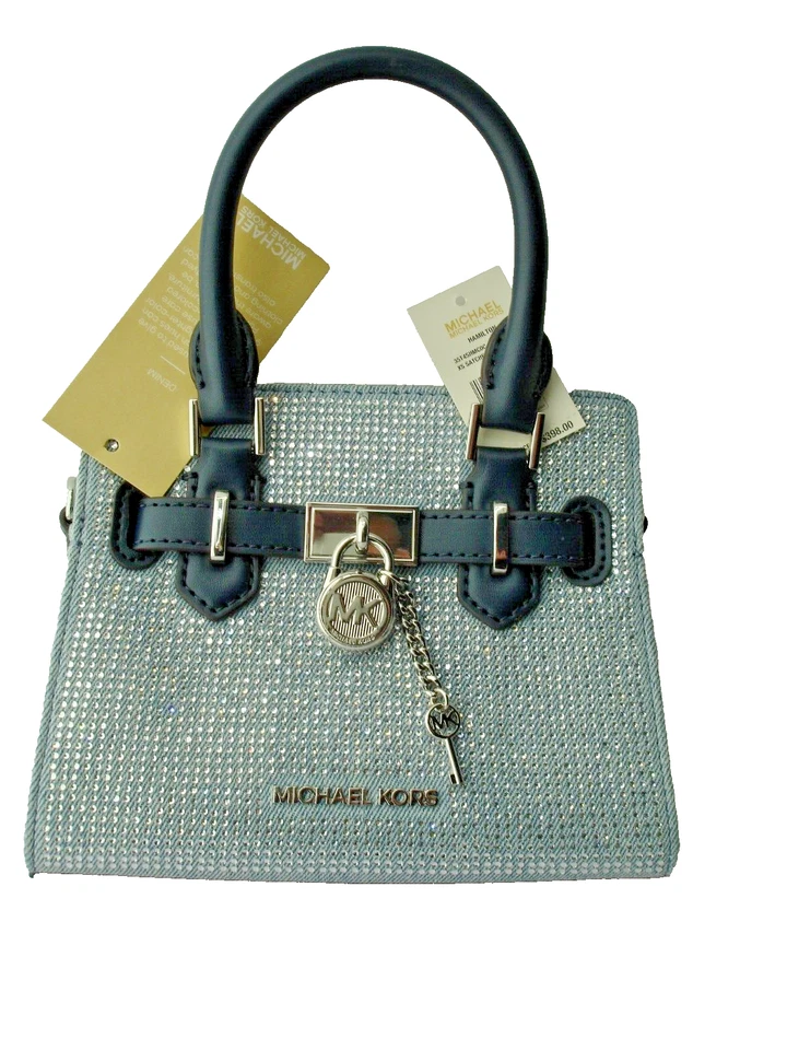 Bolso Bandolera Michael Kors Hamilton XS Denim Claro Cristal Nuevo Foto 3 de 4