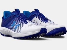    HOT Under Armour Men's UA Yard Turf Baseball Shoes Royal 3025593-401